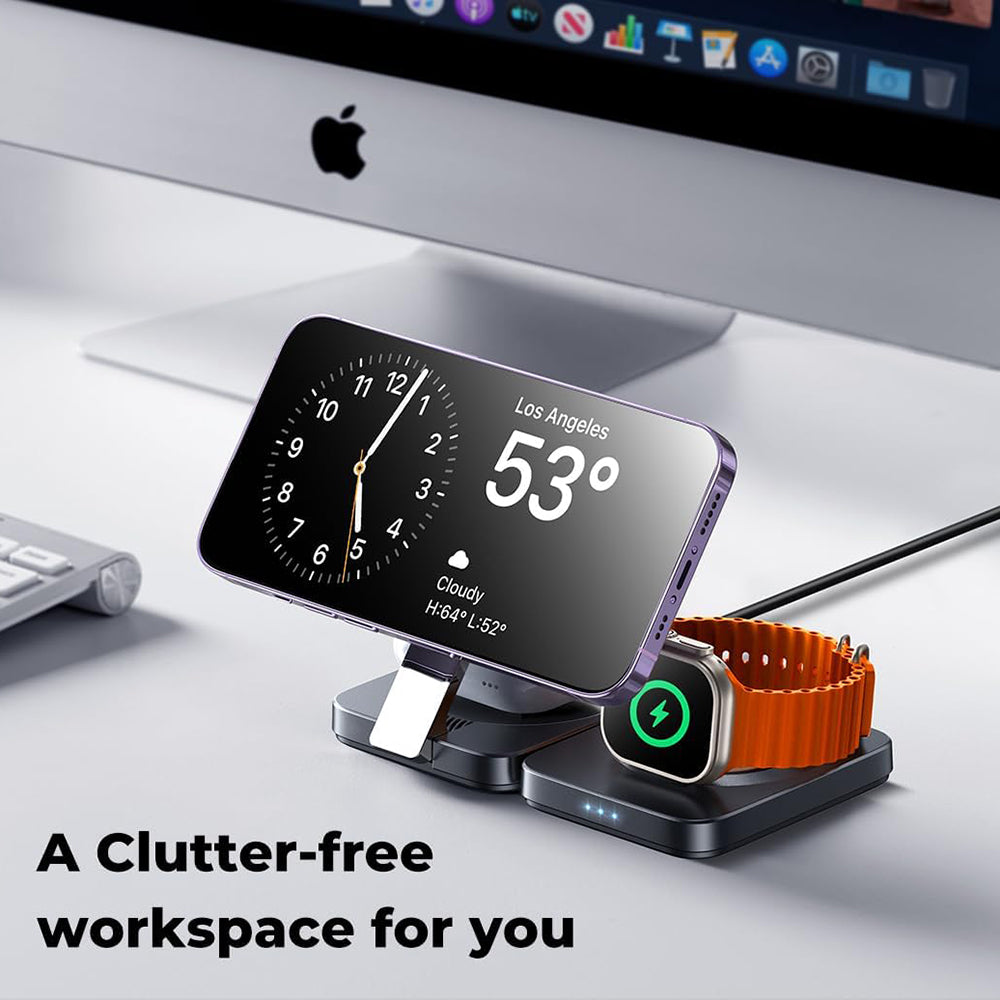 Lisen W103 3in1 Wireless Network Charger, 7.5W, 1.1A, Black YL0324090008