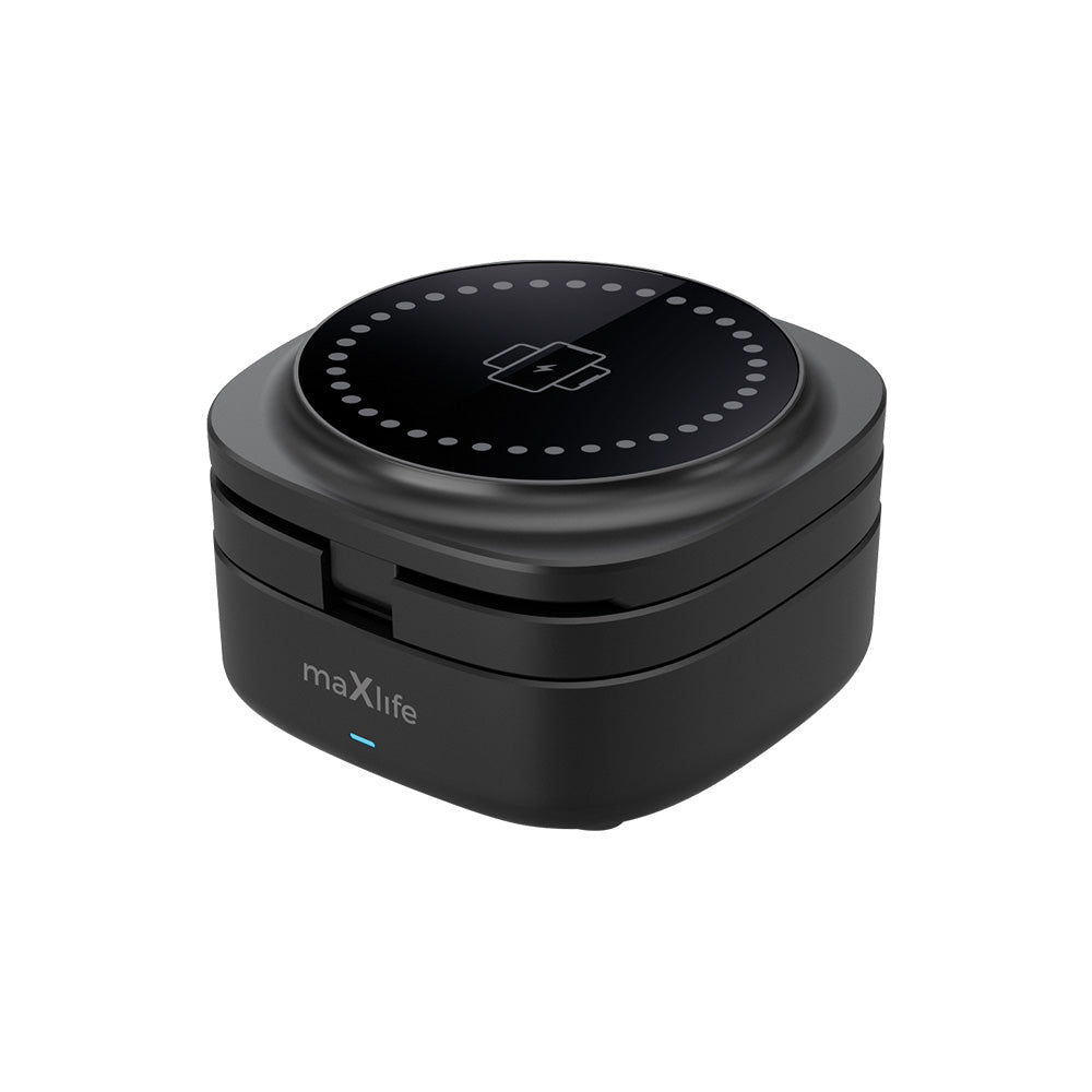 Carregador de Rede Sem Fios MaXlife MXWC-06 3em1, 15W, 1.67A, Preto
