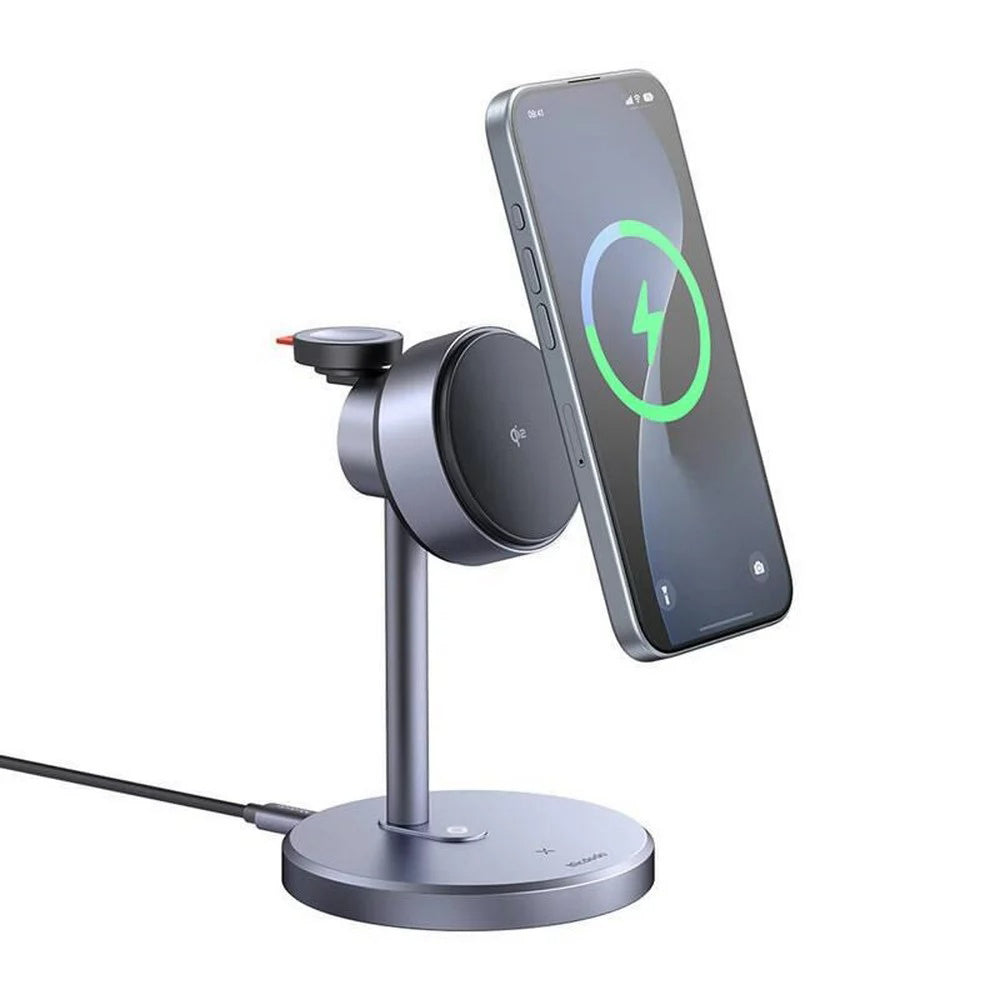 Carregador de Rede Wireless McDodo CH-2460 Swan 3em1, 22.5W, 1.67A, Cinzento