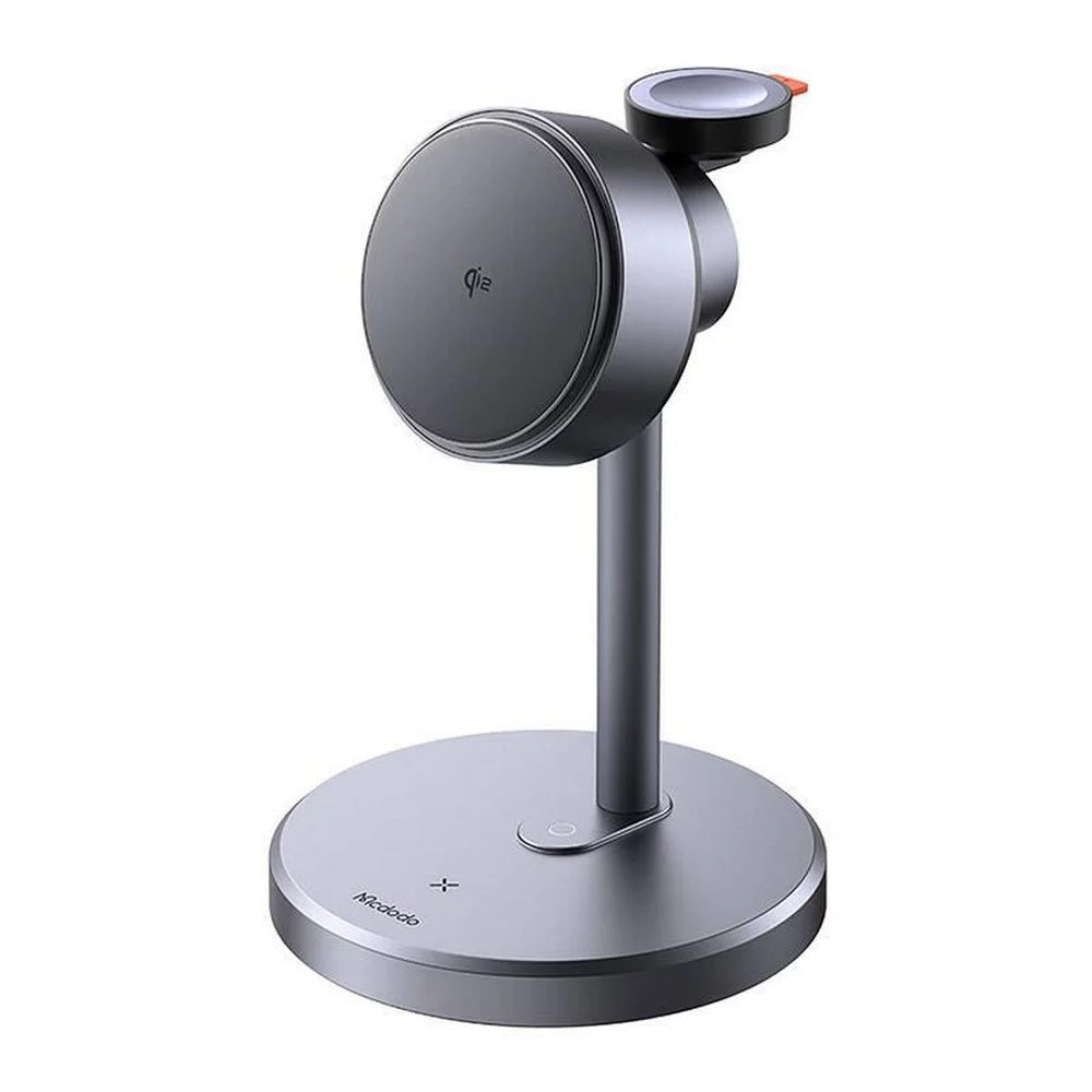 Carregador de Rede Wireless McDodo CH-2460 Swan 3em1, 22.5W, 1.67A, Cinzento