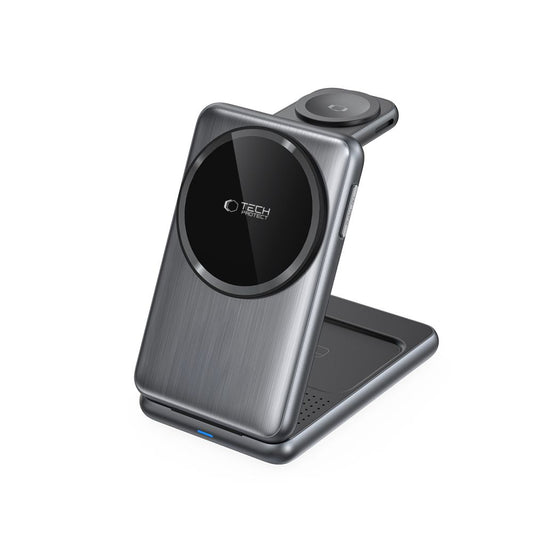Carregador de Rede Sem Fios Tech-Protect A42 3em1, 15W, 1.67A, Cinzento