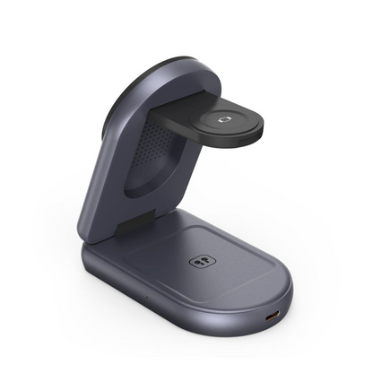 Carregador de Rede Wireless Tech-Protect A53 3em1, 25W, Cinzento