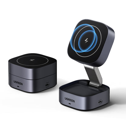 Carregador de Rede Sem Fios UGREEN W526 3em1, 20W, 1.67A, 1 x USB-C, Preto