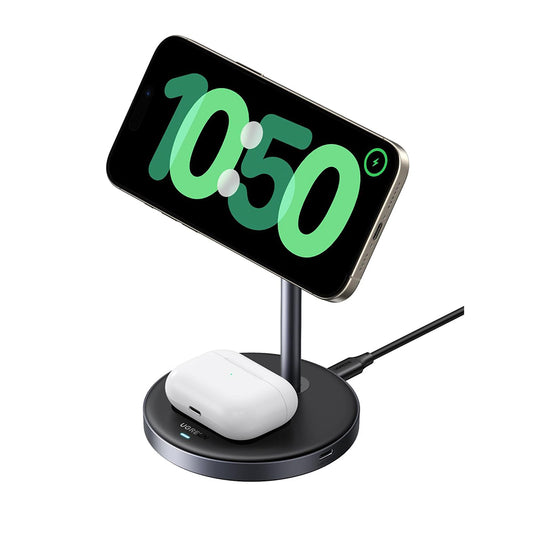 Carregador de Rede Sem Fios UGREEN W710 3in1, 20W, 1.67A, 1 x USB-C, Preto