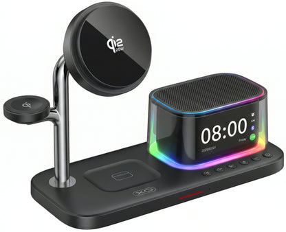 Carregador de Rede Sem Fios XO Design CX045 3em1, 25W, Preto