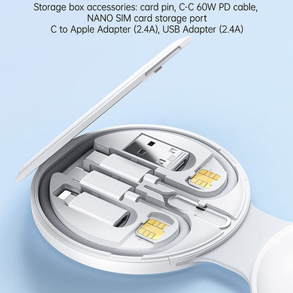 Carregador de Rede Sem Fios Yesido DS29 5in1, 15W, 1.67A, Branco