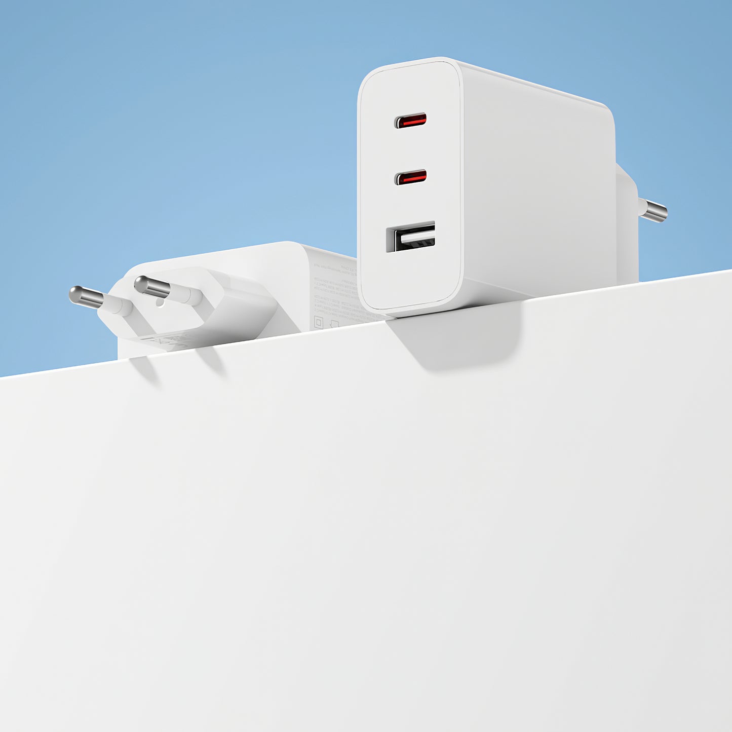 Carregador de rede Xiaomi 2C1A GaN, 67W, 3A, 1 x USB-A - 2 x USB-C, branco 