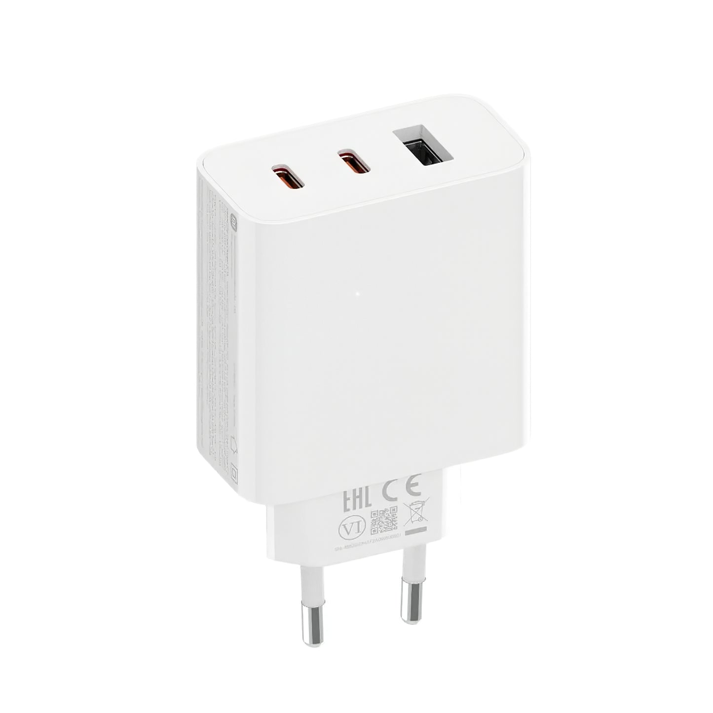 Carregador de rede Xiaomi 2C1A GaN, 67W, 3A, 1 x USB-A - 2 x USB-C, branco 