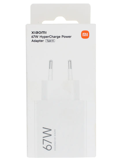 Carregador de Rede Xiaomi, 67W, 6.2A, 1 x USB-A, Branco BHR07SKEU