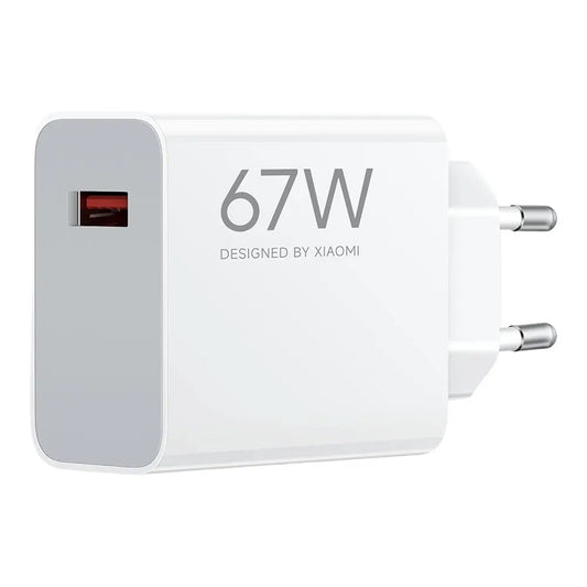 Carregador de Rede Xiaomi, 67W, 6.2A, 1 x USB-A, Branco BHR07SKEU