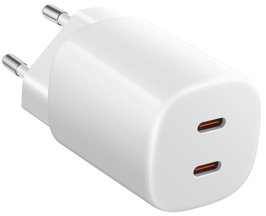 Carregador de Rede Xiaomi Nano Turbo, 45W, 3A, 2 x USB-C, Branco BHR087OEU