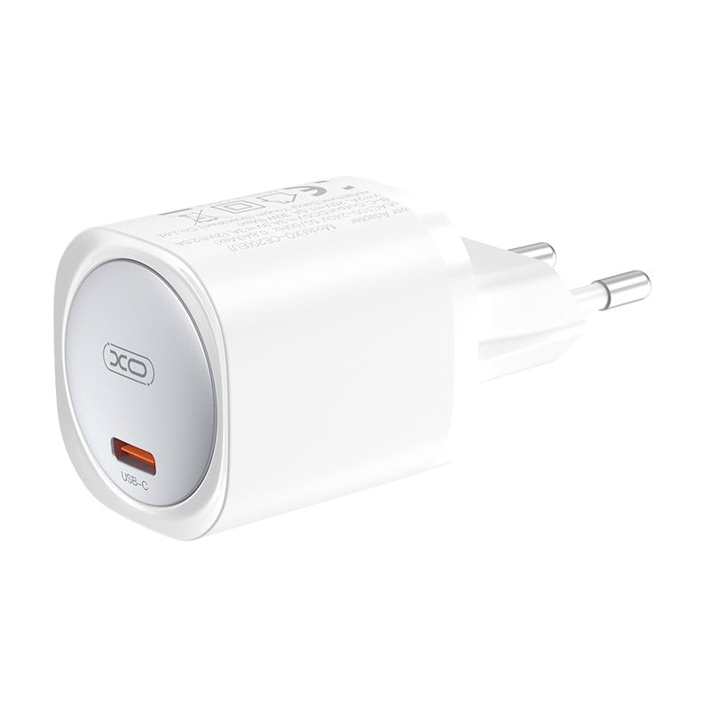 Carregador de rede XO Design CE20, 30W, 3A, 1 x USB-C, branco 