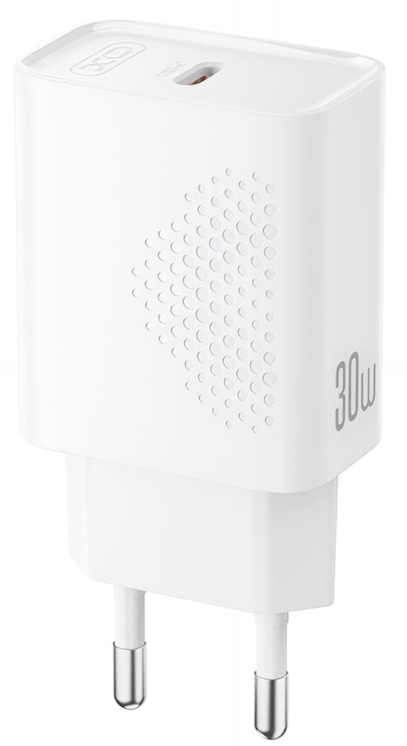Carregador de Rede XO Design L162, 30W, 3A, 1 x USB-C, Branco