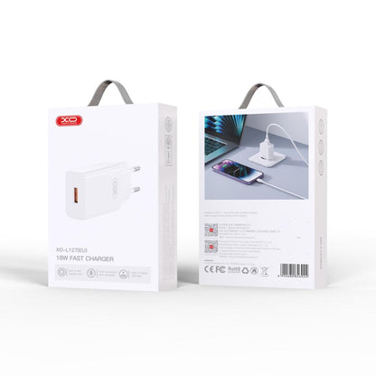 Carregador de Rede XO Design L127, 18W, 3A, 1 x USB-A, Branco