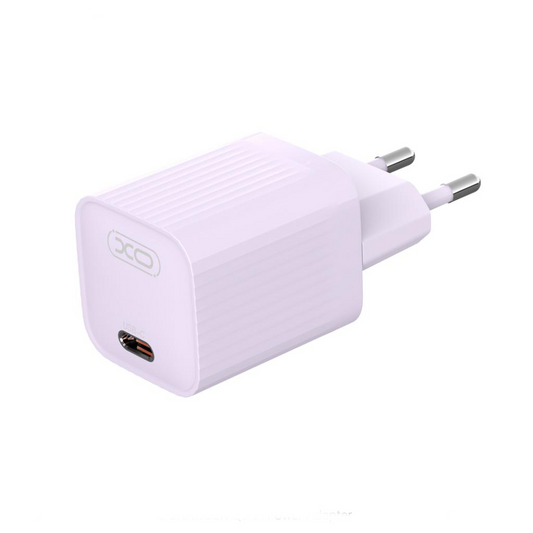 Carregador de Rede XO Design L148, 30W, 3A, 1 x USB-C, Roxo