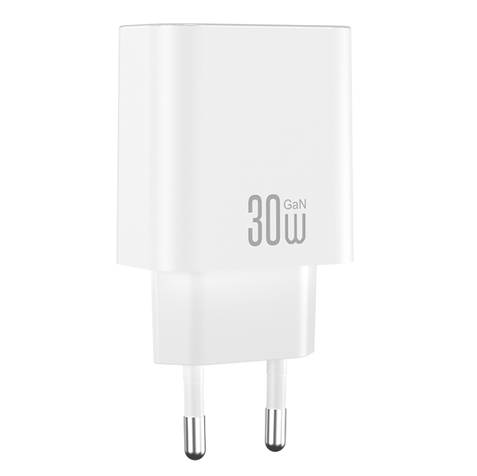 Carregador de Rede XO Design CE41, 30W, 3A, 1 x USB-C, Branco
