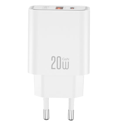 Carregador de Rede XO Design CE40, 20W, 3A, 1 x USB-A - 1 x USB-C, Branco