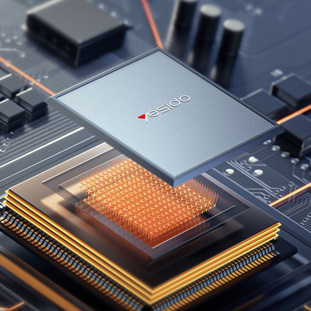 Carregador de Rede Yesido YC142, 100W, 5A, 1 x USB-A - 2 x USB-C, Preto