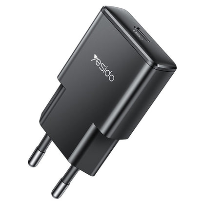 Carregador de Rede Yesido YC74, 30W, 3A, 1 x USB-C, Preto