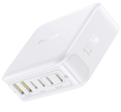 Carregador Estação Baseus EnerFill FH21, 120W, 2 x USB-A - 4 x USB-C, Branco E0120T01