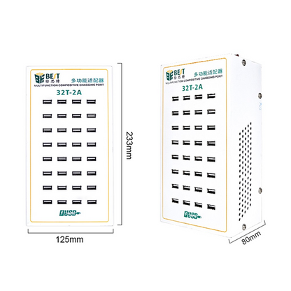 Carregador Estação Best 32T-2A, 2A, 32 x USB-A, Branco