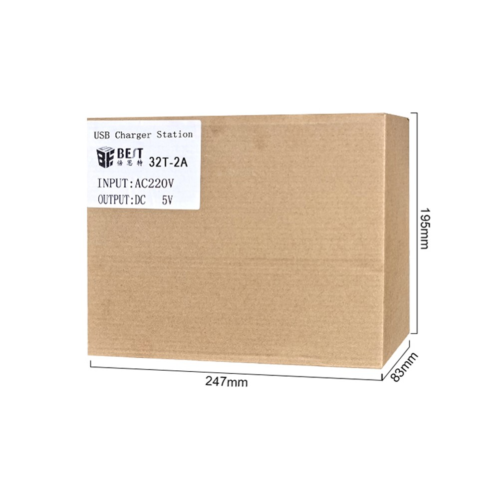 Carregador Estação Best 32T-2A, 2A, 32 x USB-A, Branco