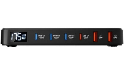 Carregador Estação BlitzWolf BW-S30, 175W, 5A, 2 x USB-A - 4 x USB-C, Preto