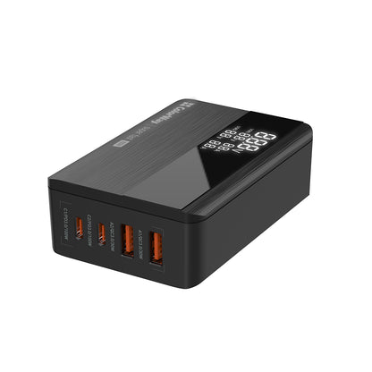 Carregador Estação ColorWay Display, 100W, 5A, 2 x USB-A - 2 x USB-C, Preto