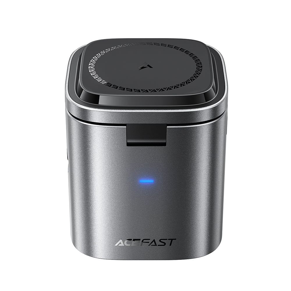 Carregador Estação com Cabo USB-C Acefast Z9 QI 6in1, 80W, 1 x USB-C - 1 x USB-A, Preto