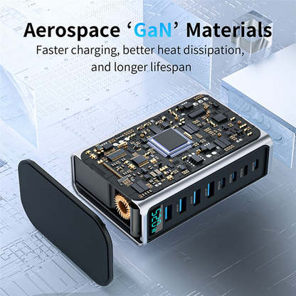 Carregador Estação OEM, 520W, 5A, 4 x USB-A - 4 x USB-C, Cinzento