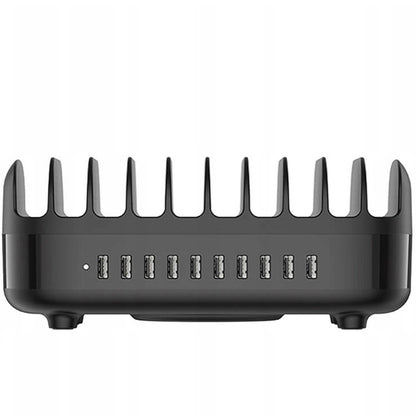 Carregador Estação Orico DUK-10P-V1, 120W, 2.4A, 10 x USB-A, Preto