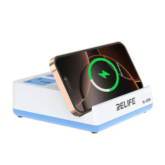 Carregador Estação Relife RL-309H QI, 72W, 1 x USB-A - 3 x USB-C, Branco