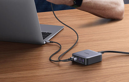 Carregador Estação UGREEN CD327 Nexode, 65W, 3.25A, 2 x USB-A - 2 x USB-C, Preto
