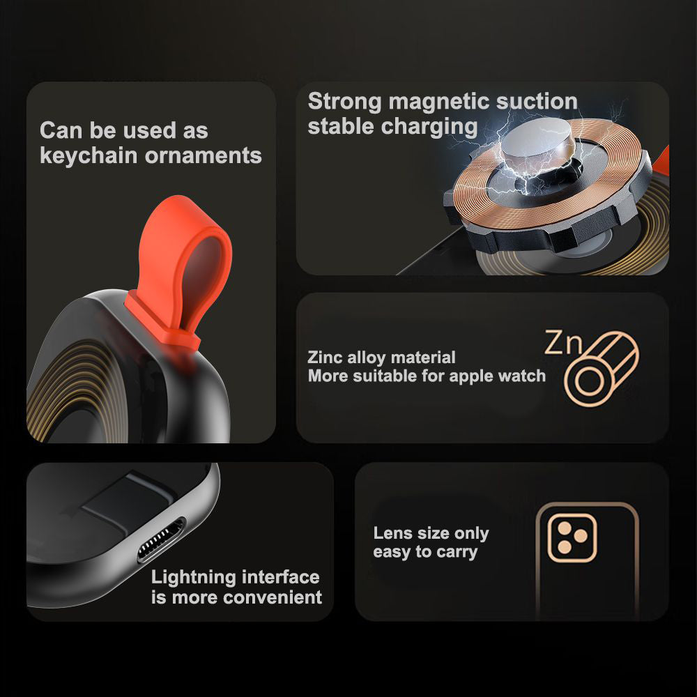 Carregador Wireless Lito LC03 para Apple Watch Series, Preto