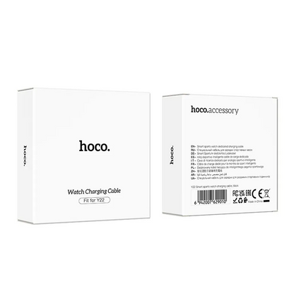 Cabo de Carregamento para Smartwatch HOCO Y22, USB-A, Preto