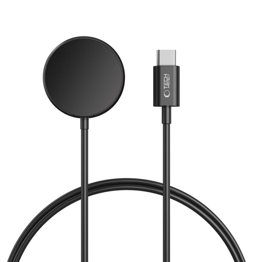 Carregador Wireless Tech-Protect MC03 Ultraboost para Samsung Galaxy Watch Series, USB-C, Preto