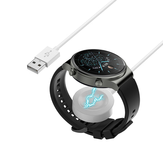 Carregador Wireless Techsuit THC1 para Huawei Watch Series, USB-A, Branco