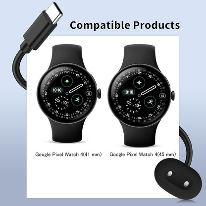 Carregador Wireless Techsuit THPX para Google Pixel Watch 4 Series, Preto