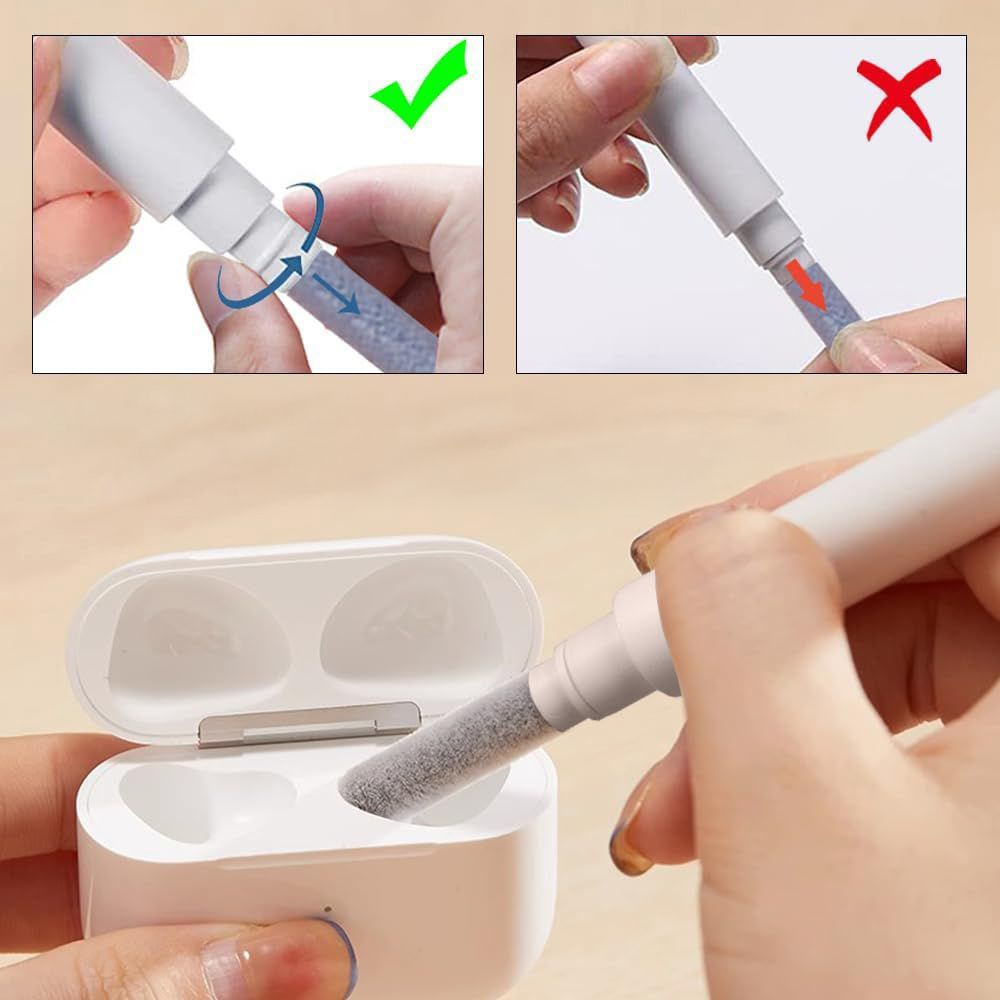 Instrumento de Limpeza Tech-Protect CS02, 3 em 1, Branco