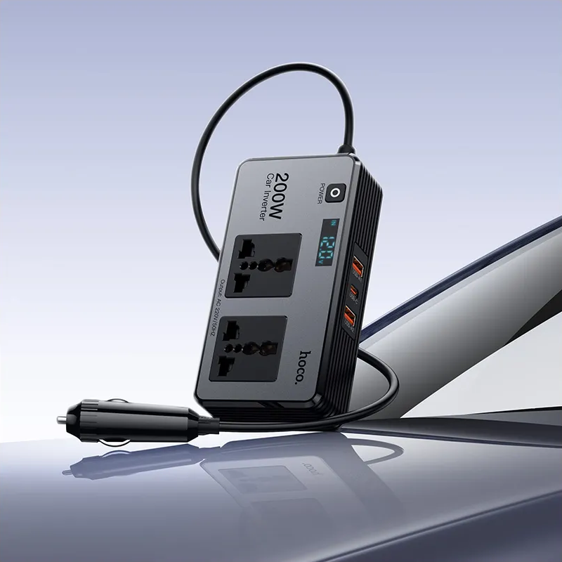Inversor Elétrico Automóvel HOCO Z66, 200W