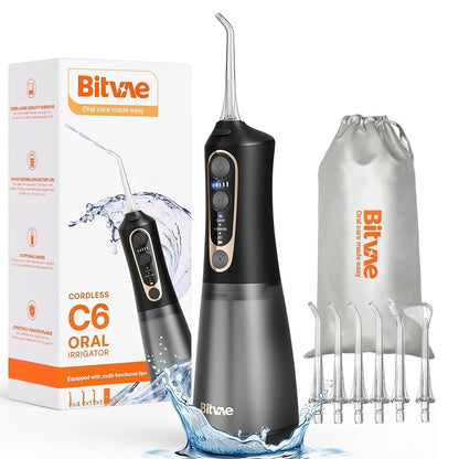Irrigador Oral Bitvae C6, Preto Dourado