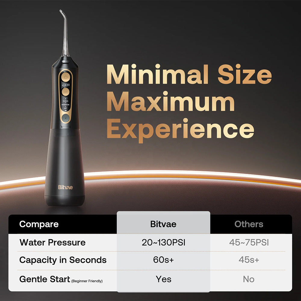 Irrigador Oral Bitvae C6, Preto Dourado