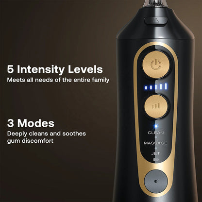 Irrigador Oral Bitvae C6, Preto Dourado