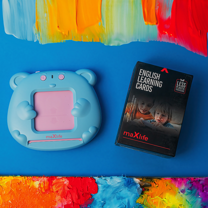 Brinquedo educativo MaXlife MXLD-100 para aprender palavras em inglês, Azul