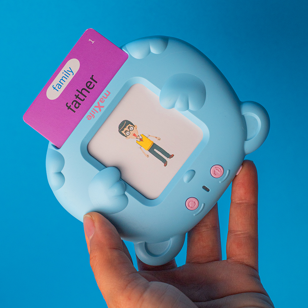 Brinquedo educativo MaXlife MXLD-100 para aprender palavras em inglês, Azul