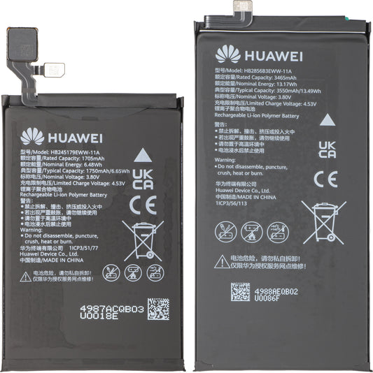 Kit Bateria HB2856B3EWW-11A + HB245179EWW-11A para Huawei Mate X7 Service Pack e Ferramentas de Serviço Dedicadas