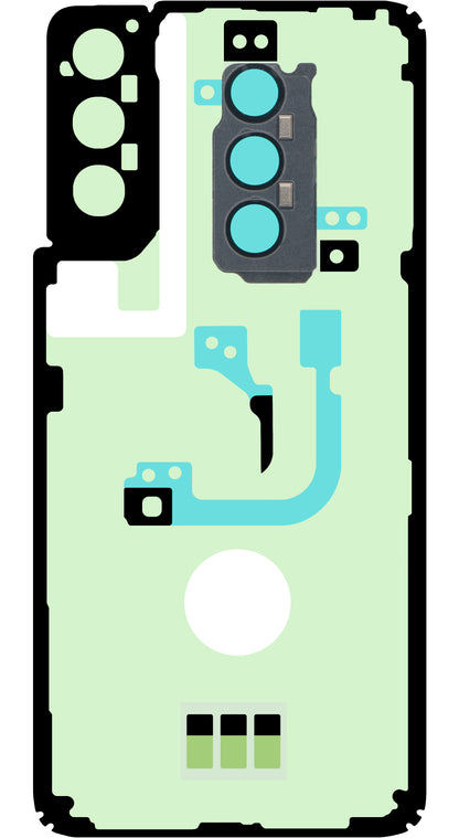 Kit Adesivo Tampa da Bateria Samsung Galaxy S21+ 5G G996, Service Pack GH82-24565A