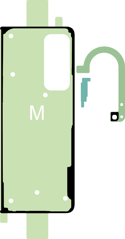 Kit Adesivo Tampa da Bateria Samsung Galaxy Z Fold4 F936, Service Pack GH82-29456A