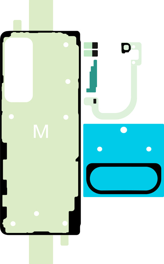 Kit Adesivo Tampa da Bateria Samsung Galaxy Z Fold5 F946, Service Pack GH81-24686A