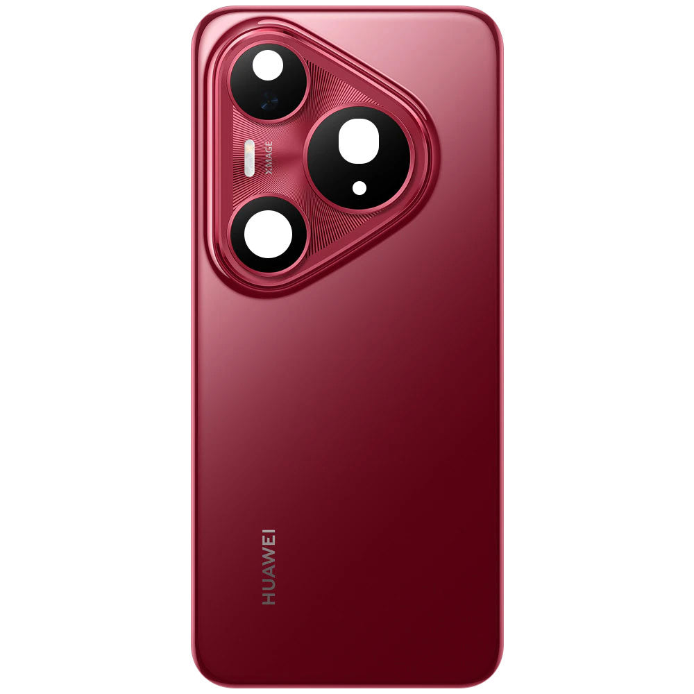 Kit Tampa de Bateria Huawei Pura 80 Pro Glazed Red Service Pack e Ferramentas de Serviço Dedicadas